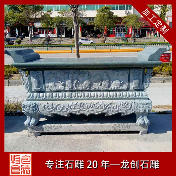 寺廟祠堂常選:花崗巖與青石石雕供桌的莊嚴(yán)之選